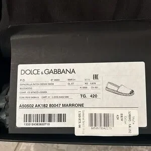 Dolce & Gabbana Men\'s Espadrille Flats, Size 42 (Made in Spain) New w/ Dust Bags Dolce & Gabbana | Shoes | Dolce Gabbana Mens Espadrille  main image 3